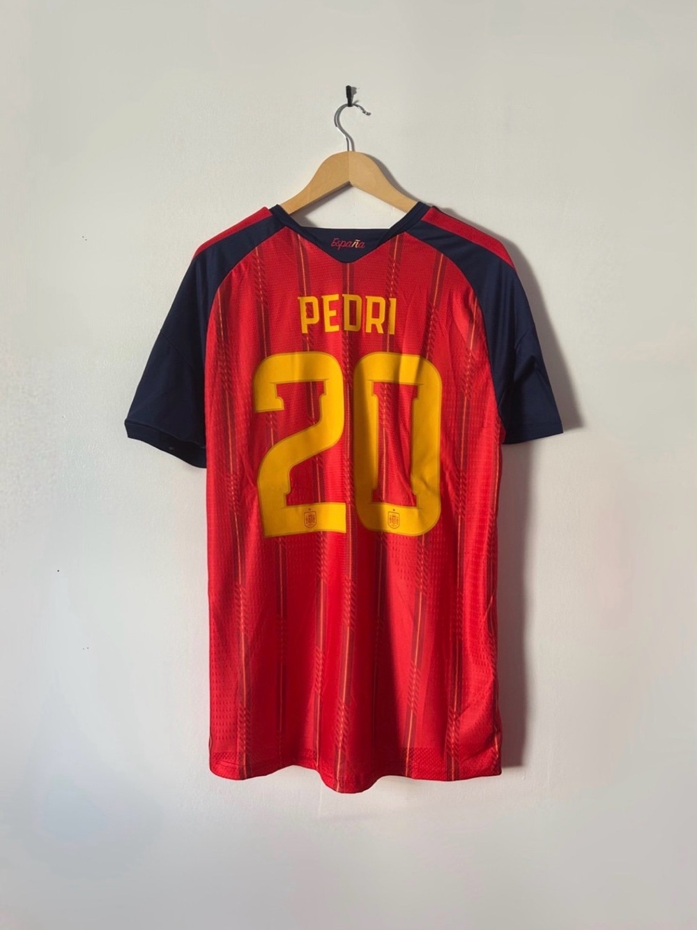 Pedri #20 Spain 2026 Fan Version Home Jersey Size Medium